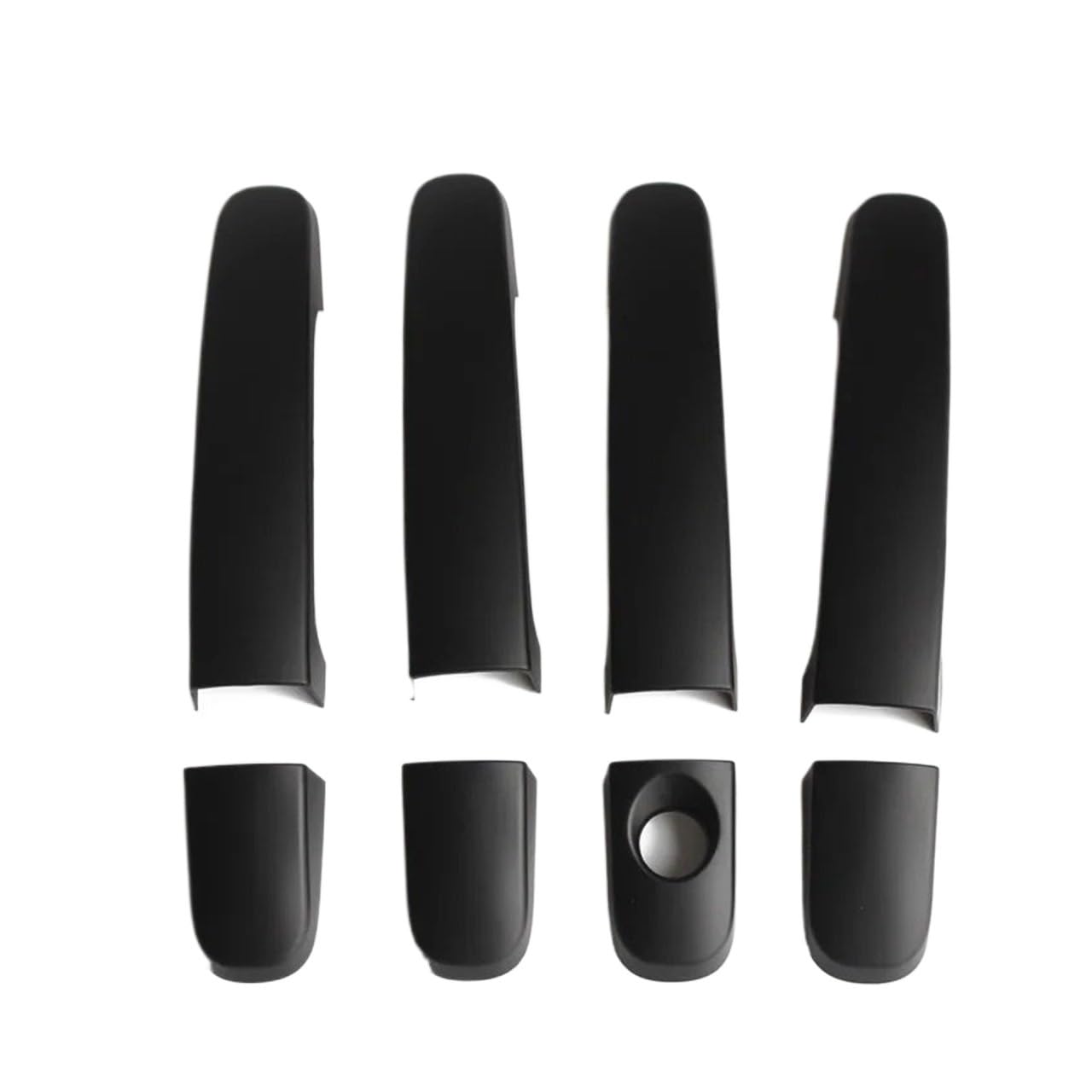 PaCsci Car Outer Door Handle for Ranger Wildtrak T6 T7 T8 2012-2021 for ABS Door Handle Cover(Matte Black)
