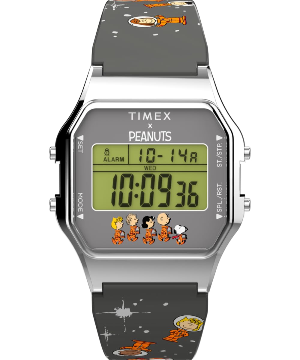Timex Men's Peanuts Analogue Quartz Watch - Digital/Silver
