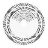 Alnicov Phonographen-Nadel-Abstandslineal-Werkzeug – langlebige Vinyl-Schallplatten, Plattenspieler-Stroboskop, Disc-Stroboskop, Geschwindigkeitserkennung für Schallplattenliebhaber