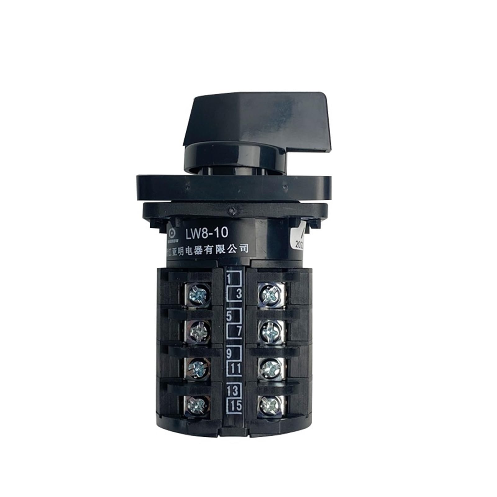 NVSFZGIYG LW8-10/4 Electrical Changeover Rotary Cam Switch 4 Poles 10A 380V 16 Terminals 3 Positions Sliver Contact 10amp