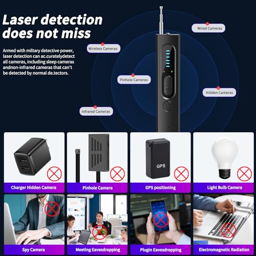 Nilone X13 Hidden Camera Detector For Travel, 2024 Upgraded Spy Camera Detector, Hidden Device Gps Detector Bug Detector thumb #4