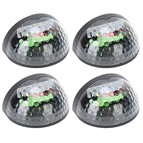 Lâmpada de parede de energia solar, lâmpada de parede de energia solar de 4 unidades, lâmpada de pát