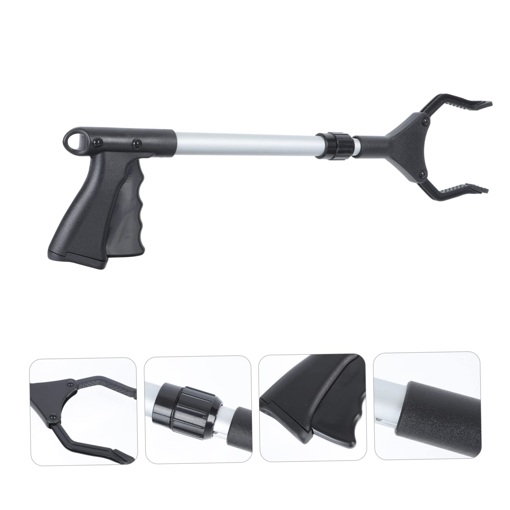 Didiseaon 1Pieza Pinza Recogedora de Basura de Aleación de Aluminio Herramienta Duradera para Jardín y Exterior Diseño de Mango Cómodo y Extensible para Recolección de Residuos