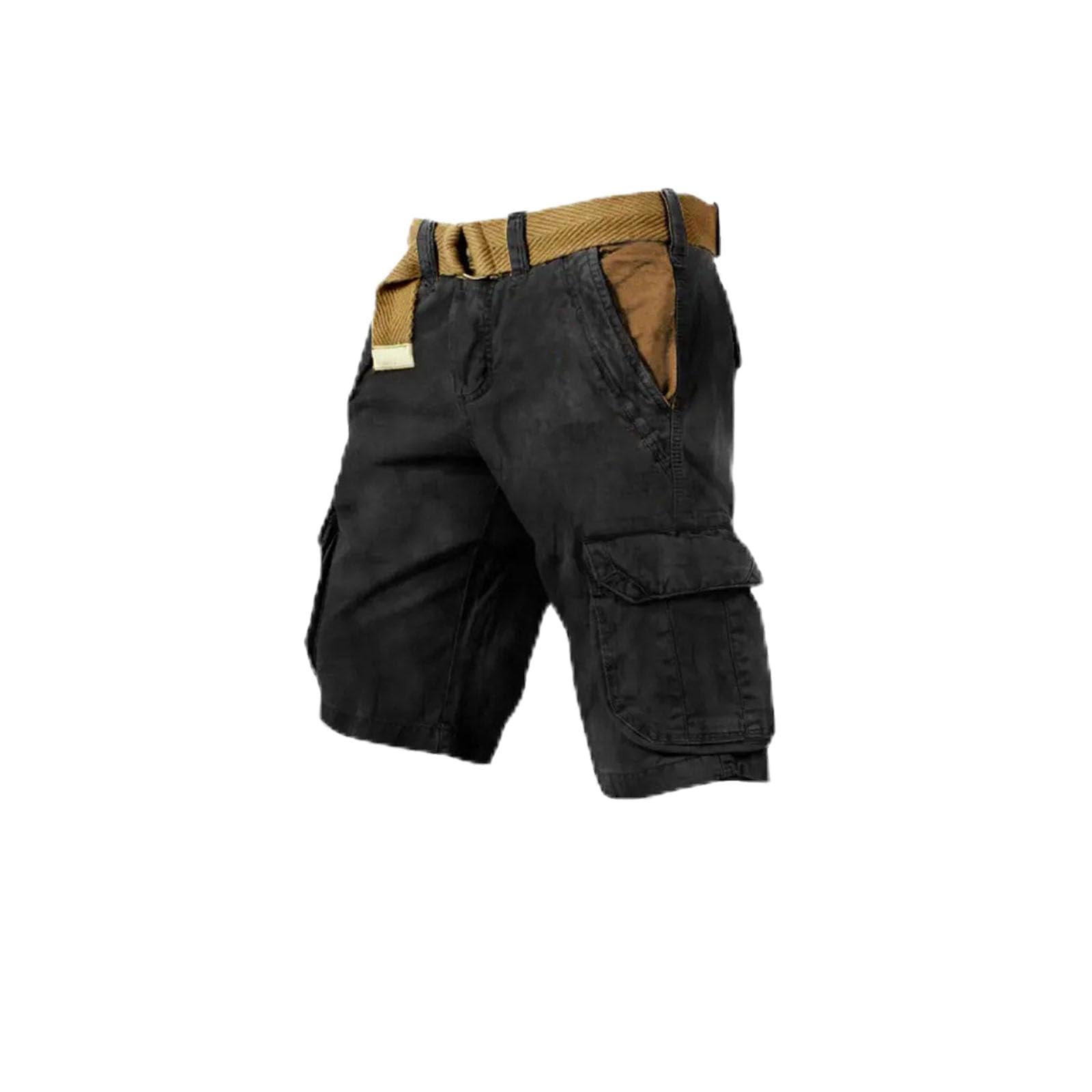 Short cargo tactique multi-poches pour homme randonnée plein air séchage rapide léger extensible camouflage