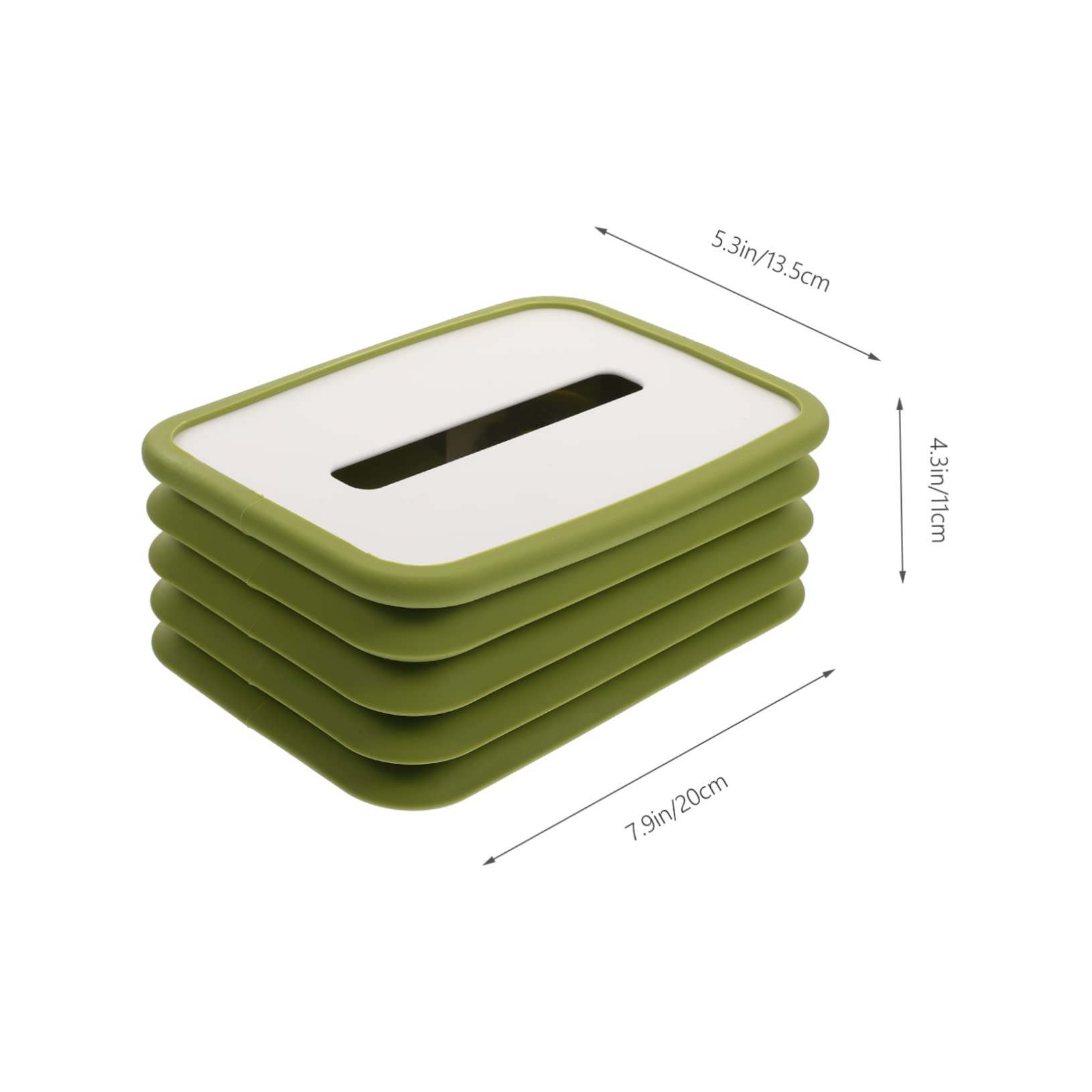 Ciieeo Folding Paper Box Decorative Napkin Holder Tissue Box Cover Organizer Desktop Tissue Storage Case