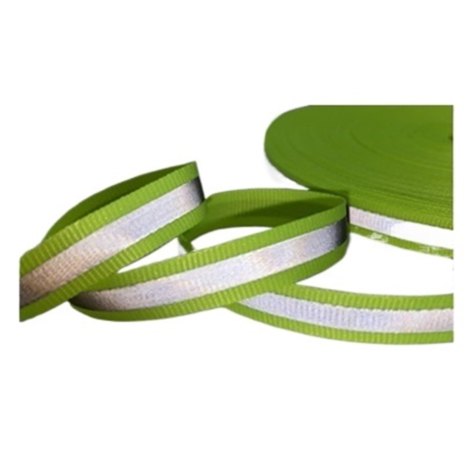 AMZBNEIDI High Visibility Reflective Fabric Tape, Reflective Sew On Ribbon Tape Multicolor 5 yards 10mm(Grün)