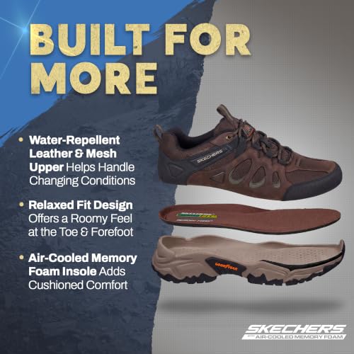 Image of Skechers Men's Terraform Selvin Boot | Casual, Relaxed Fit, Air-Cooled Memory Foam, Water Repellent, Goodyear Outsole