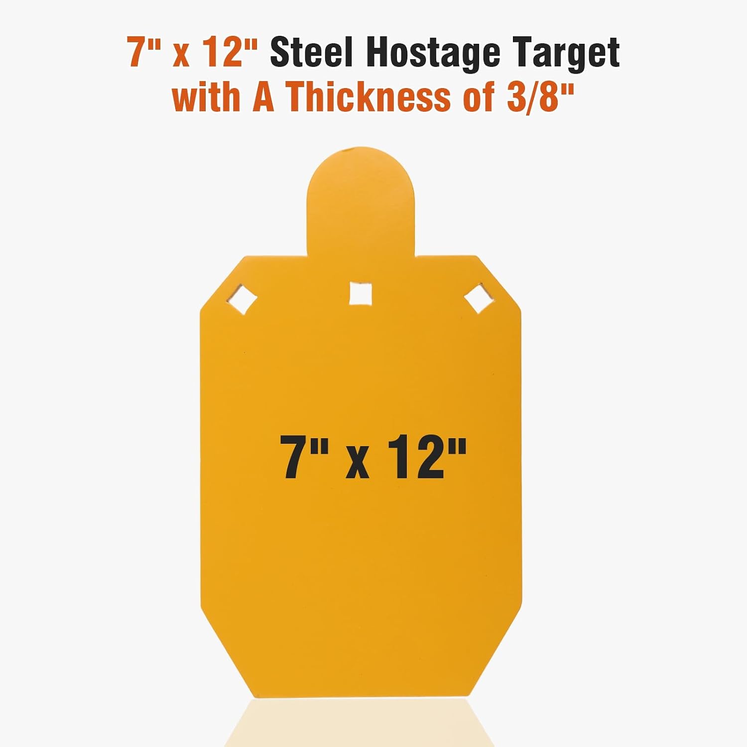 3/8" AR500 Steel Shooting Targets with Stand – Steel AR500 Target for Shooting, Durable AR500 Steel Target Stand (2x4 Wood Required)