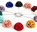 Landisun Men's Women's Flower Lapel Pin Boutonniere Set for Suits (1 Dozen, Style 5)