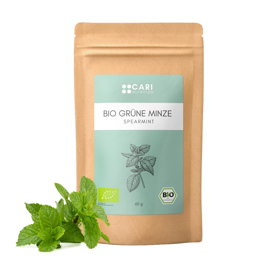 Grüne Minze Tee | 60 g | Spearmint | Krauseminze | lose | Androgenspiegel, PCOS, Hirsutismus, hormonelle Akne | koffeinfrei