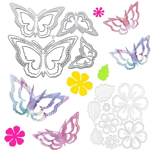 Limeow 2 Juegos Troqueles Scrapbooking Troqueles Corte Troquel Scrapbooking Plantillas Decorativas para Bricolaje Repujado Decorativo Scrapbooking Tarjetería Decoración de Paredes Regalos etc