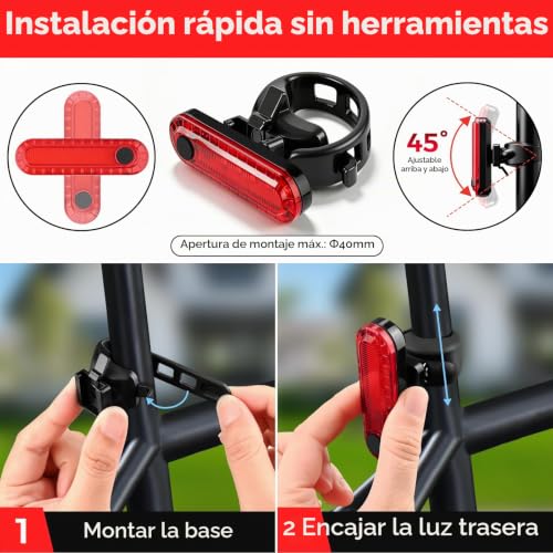 Luces traseras para bicicleta 14 Imagen adicional