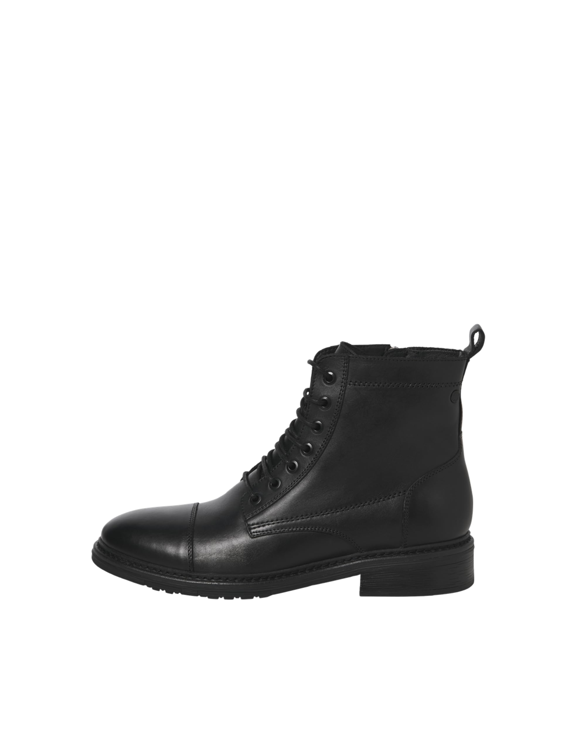 JACK & JONES Homme Jfwwentworth Leather Boot Sn, Noir, 41 EU