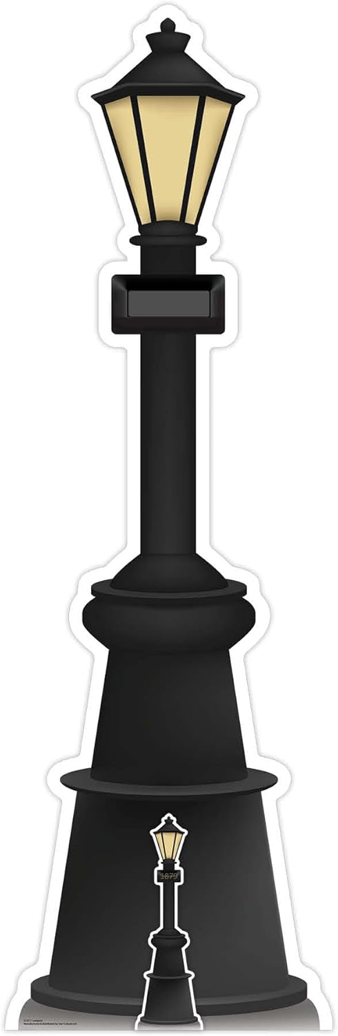 Star Cutouts SC4458 Lampost Blank Sign Victorian Era Cardboard Cut Out Height 189cm