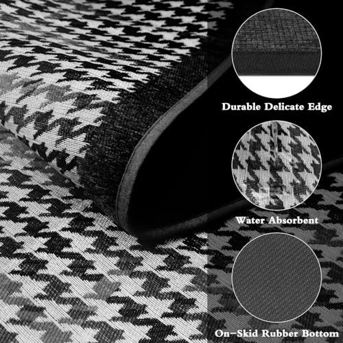 Image of Proxin Anti Fatigue Kitchen Rug Sets 2 Piece Non Slip Kitchen Mats for Floor Cushioned Kitchen Rugs & Mats Waterproof Comfort Standing Mat Runner for Kitchen,Home Office,Sink,Laundry (Multi 4)
