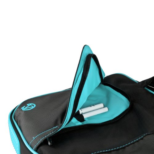 Vangoddy Pindar Sling – Black Aqua Blue Pro Deluxe Shoulder Messenger Carrying Bag For Yoga 2 11' Inch Windows Laptop #TOP5