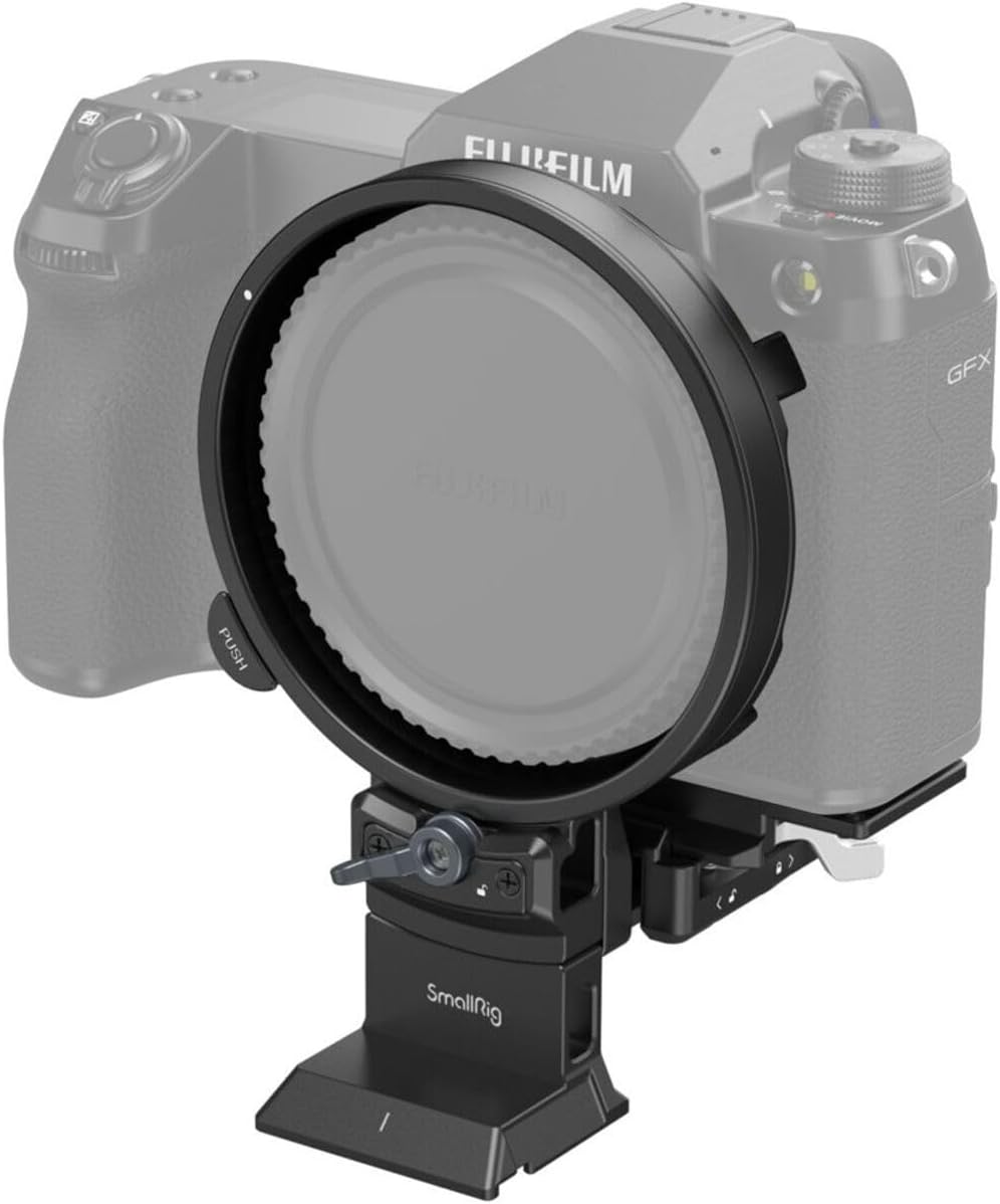 Rotatable Collar Horizontal-to-Vertical Mount Plate for Fujifilm GFX 100S / 50S II / GFX100 II, Rotating Collar for Arca Type, for Manfrotto, for DJI RS2 Plate - 4305
