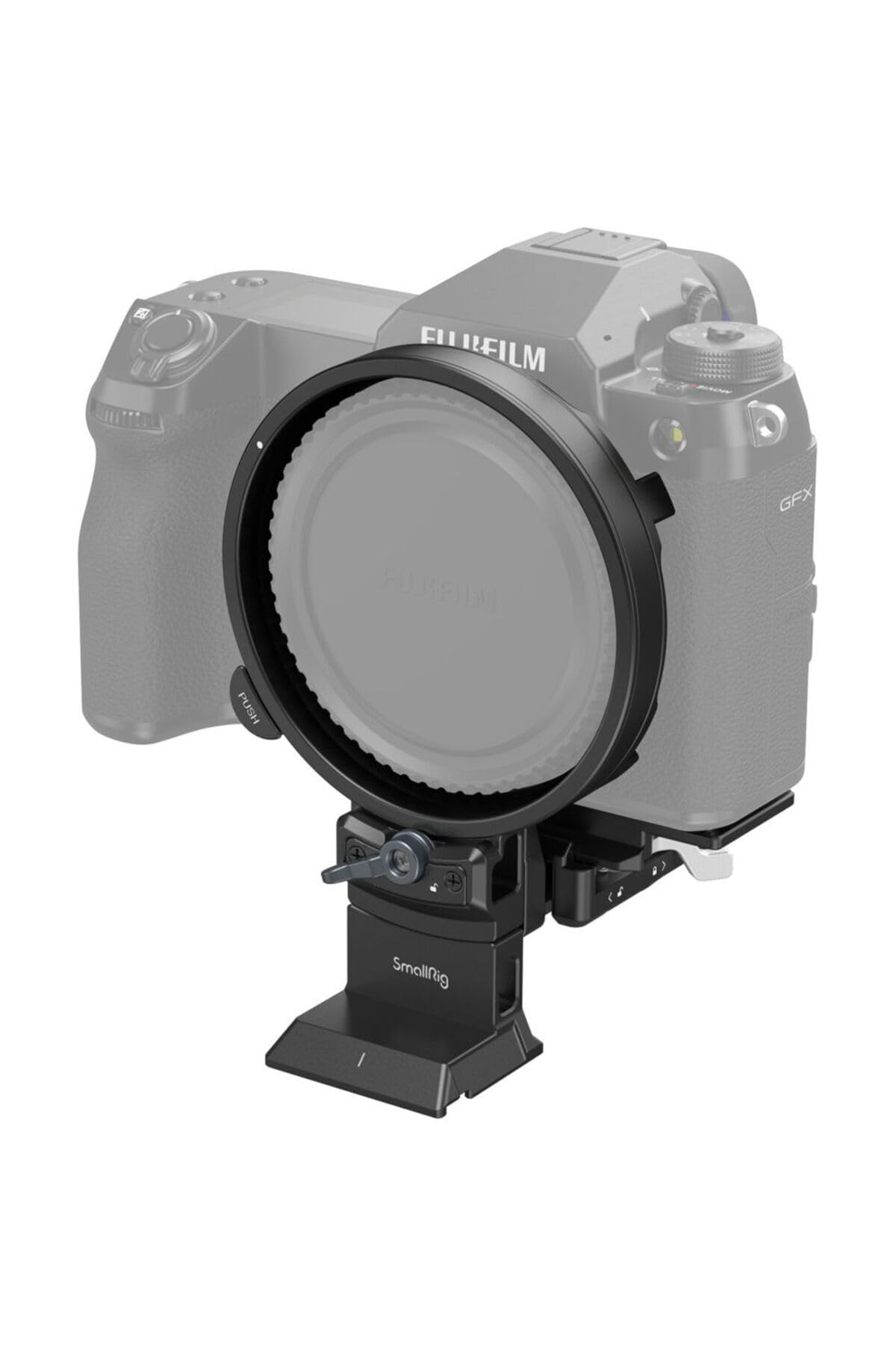 SmallRigRotatable Collar Horizontal-to-Vertical Mount Plate for Fujifilm GFX 100S / 50S II / GFX100 II, Rotating Collar for Arca Type, for Manfrotto, for DJI RS2 Plate - 4305