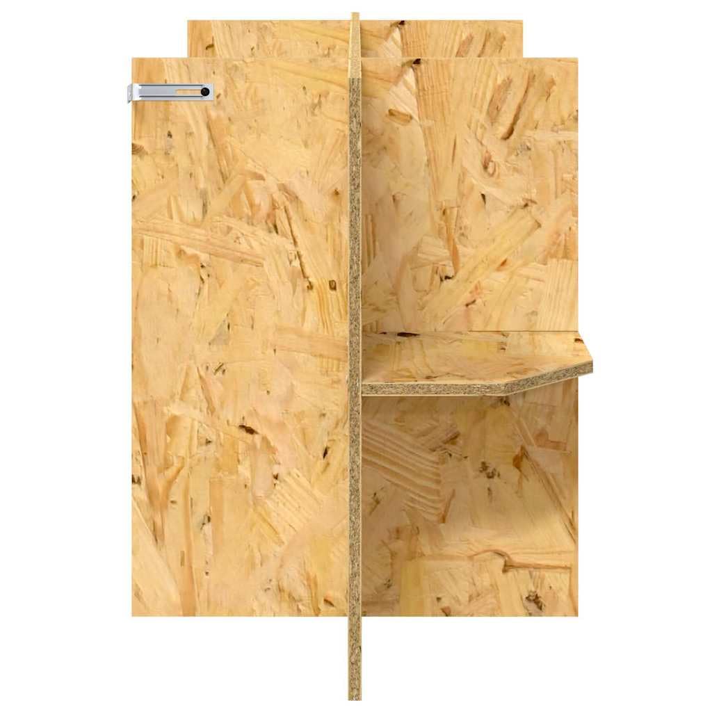 Base per terrario con mensola in robusto legno OSB marrone, 100 x 40 x 50 cm, per rettili e anfibi, adatta per interni, versatile, durevole, con spazio di archiviazione e design rustico