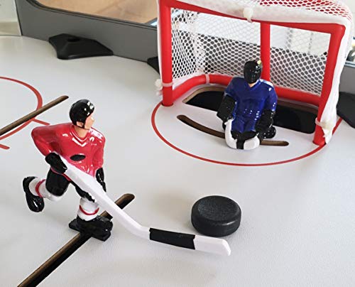ManCave Games 45\" Elite Rod Hockey Table Game. Fast paced Head-to-Head Bubble Hockey Style Action. Great Size, Durability & Easier for Kids to Play Than Dome Hockey.