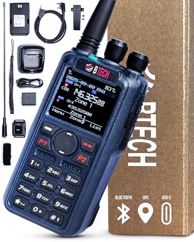 BTECH DA-7X2 Dual Band DMR Digital + Analog Handheld Radio, 
