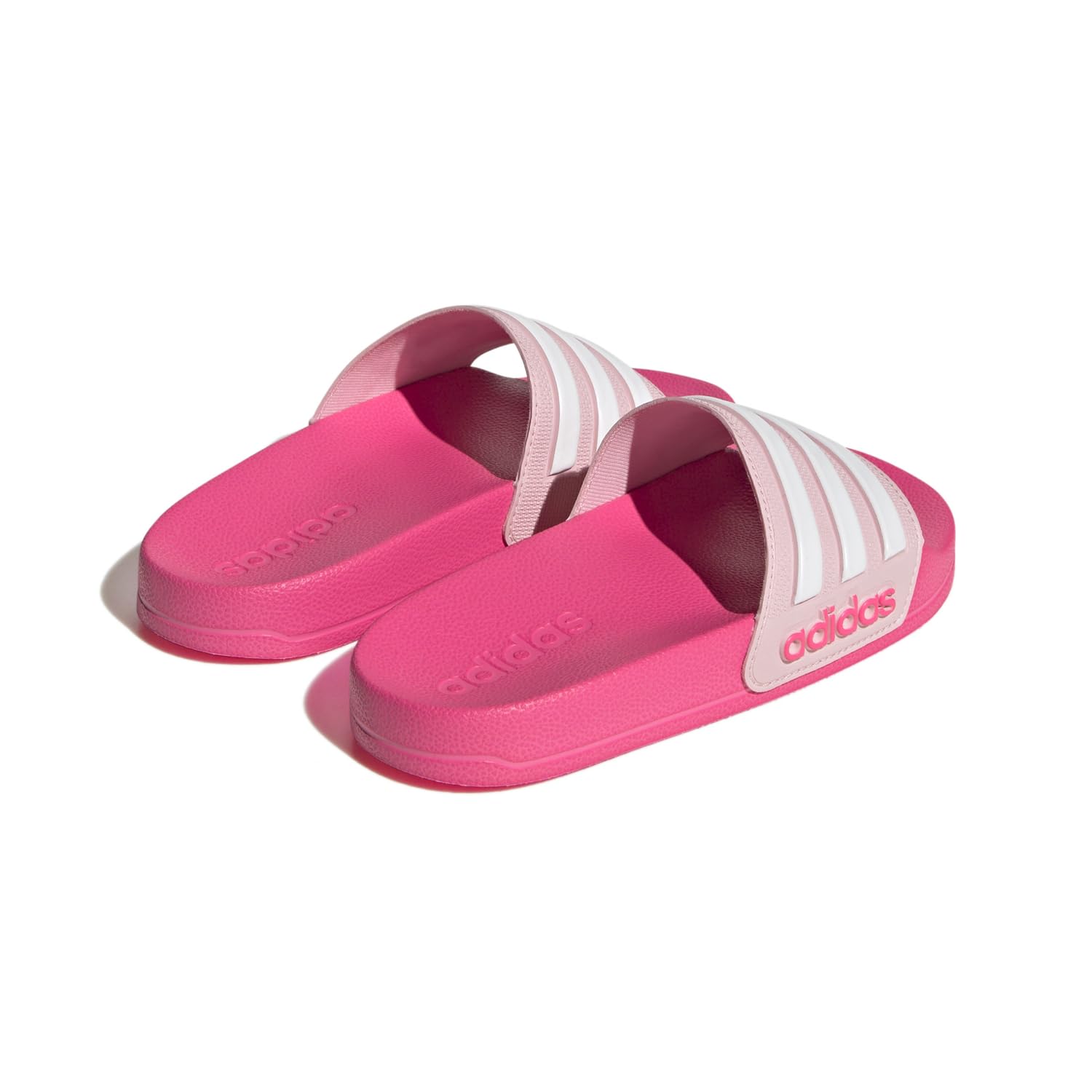 adidas Adilette Shower Slide Sandal, Clear Pink/White/Lucid Pink, 13 US Unisex Little Kid – Ansicht 3