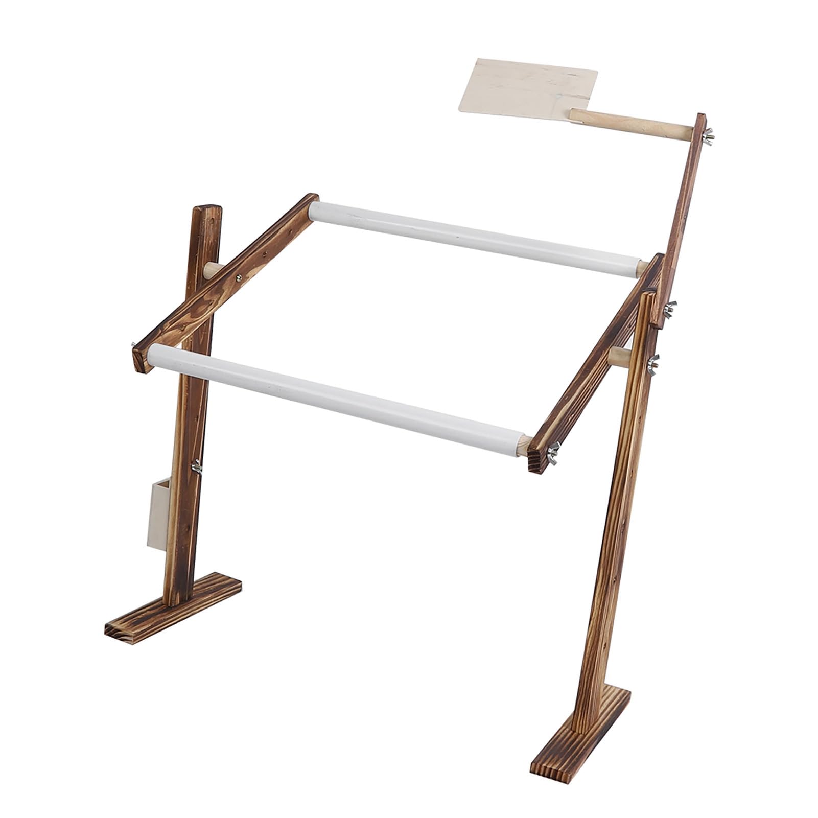 LenTLy Soporte para Bordado, Estante para Soporte para Bordado de Altura Ajustable Base Gruesa, Ancha y Larga Herramienta de Costura con Marco para Punto de Cruz, Marco de 40 X 29 Cm