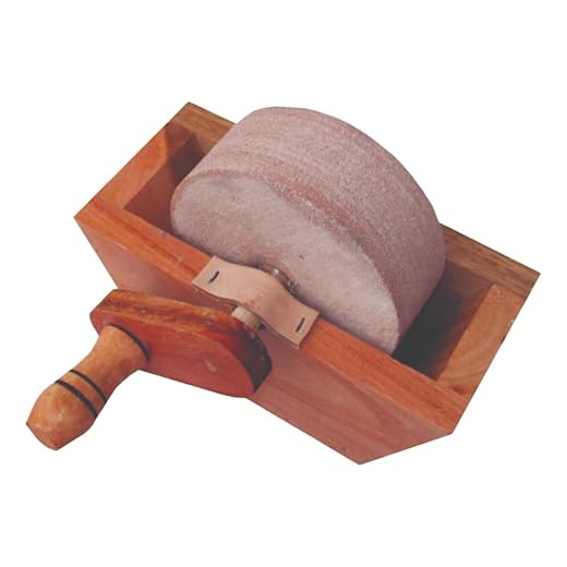 Rebolo Pedra Para Afiar/amolar Facas/facões C/Caixa -médio