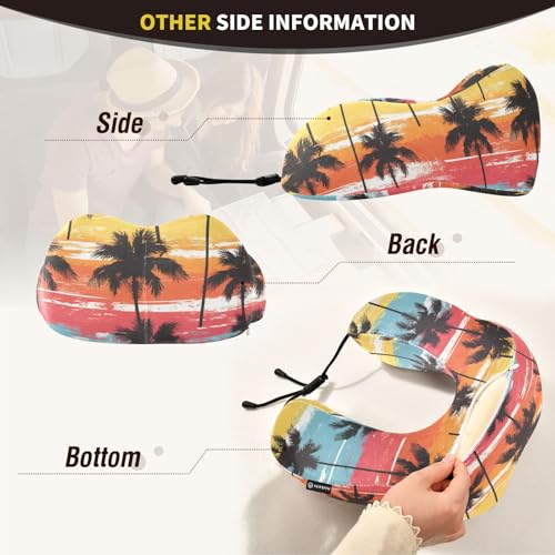 Almohada de espuma viscoelástica multicolor para cuello miniatura 5