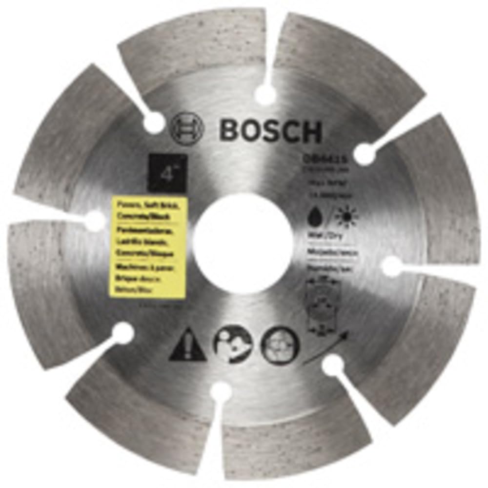DB441S 4 in. Standard Segmented Rim Diamond Blade for Universal Rough Cuts