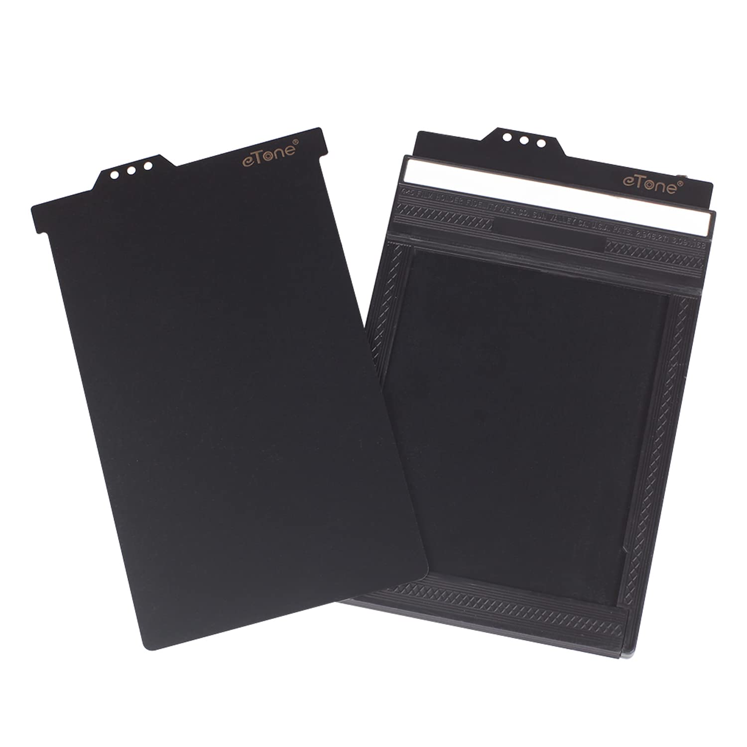 eTone 4 pièces de Remplacement Feuille Film Coupe Film Supports Sombres Diapositives pour Appareil Photo Grand Format 4x5