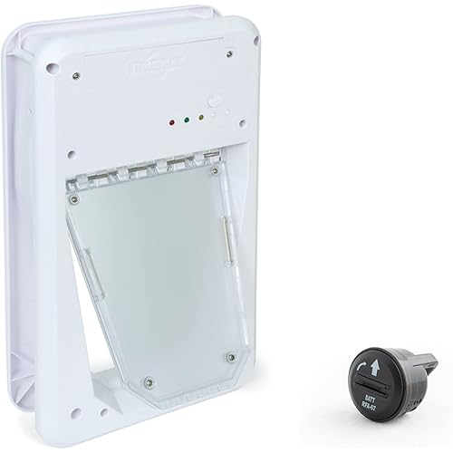 PetSafe NEVER RUST Electronic Pet Door - Automatic Dog and Cat Door - For Small Pets - Pets Weighing 4 - 15 lb
