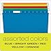 Pendaflex Extra Capacity Hanging File Folders, Letter Size, Reinforced, 2 Inch Expansion, Assorted Colors, 25 Per Box (4152X2 ASST)