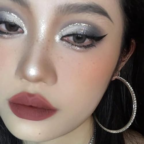 Maepeor Black Grey Silver Smokey Eyeshadow Palette 9 Colors Cool Toned Matte Glitter Eyeshadow Palette Longlasting Waterproof Smoky Eye Shadow For Girls And Women (Set 1, Black Grey Silver) #TOP6