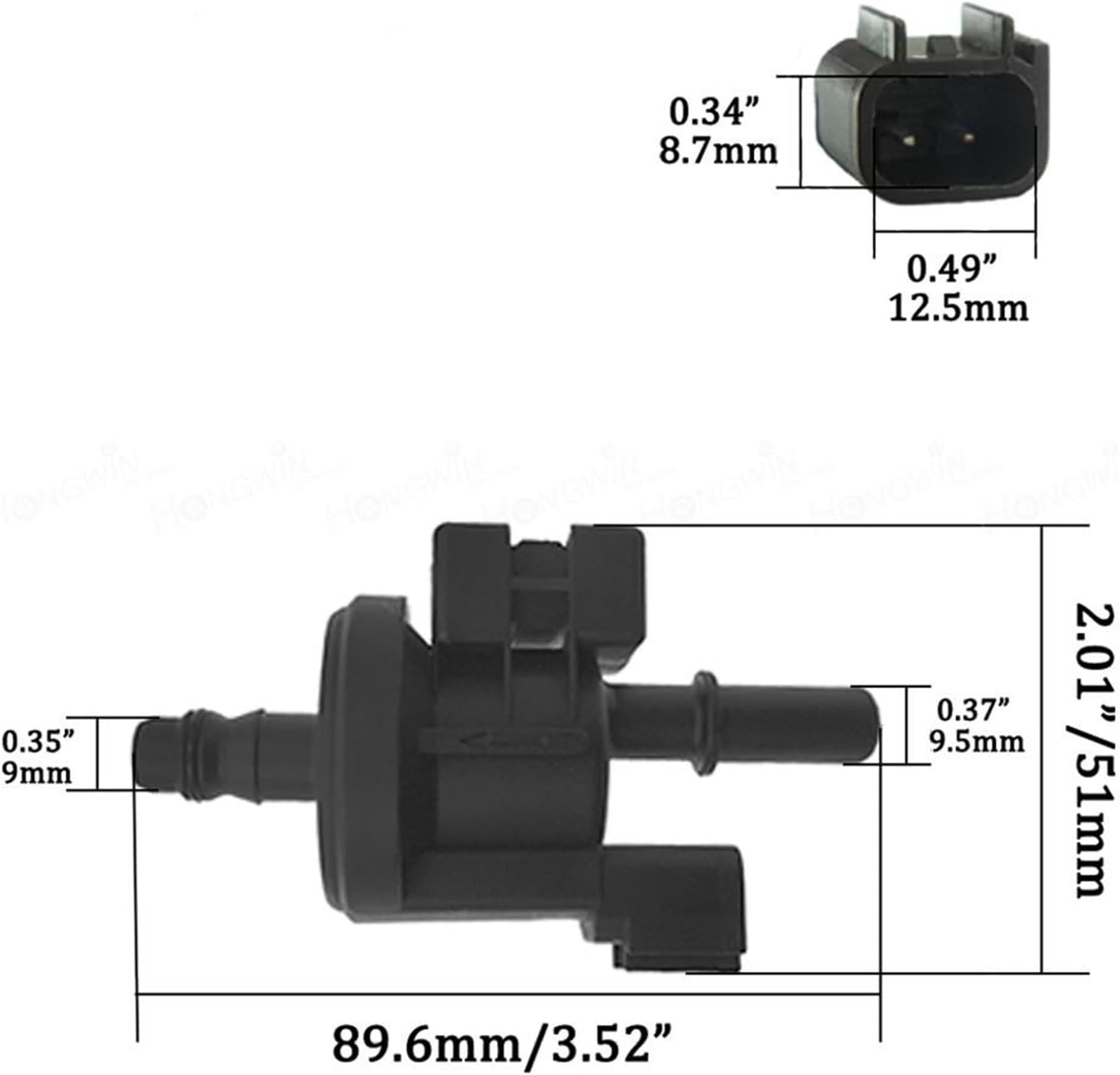 CU5A9G866AA Fuel Purge Solenoid Valve Vacuum Valve CU5A-9G866-AA 0280142519 1Pcs