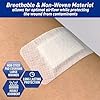 MED PRIDE Adhesive Island Dressing 2x3 in, Pack of 50 Sterile Bordered Wound Dressings, Highly Absorbent, Non-Stick, Latex-Free (2'' x 3.15'')