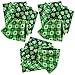 Fun Express St Patricks Day Bandanas - 12 Bandanas of Assorted Shamrock Designs