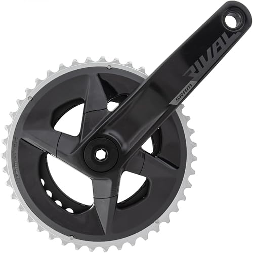 SRAM Rival AXS - Juego de bielas anchas 6496in 12 velocidades 4330t 94 BCD interfaz de husillo Dub negro D1