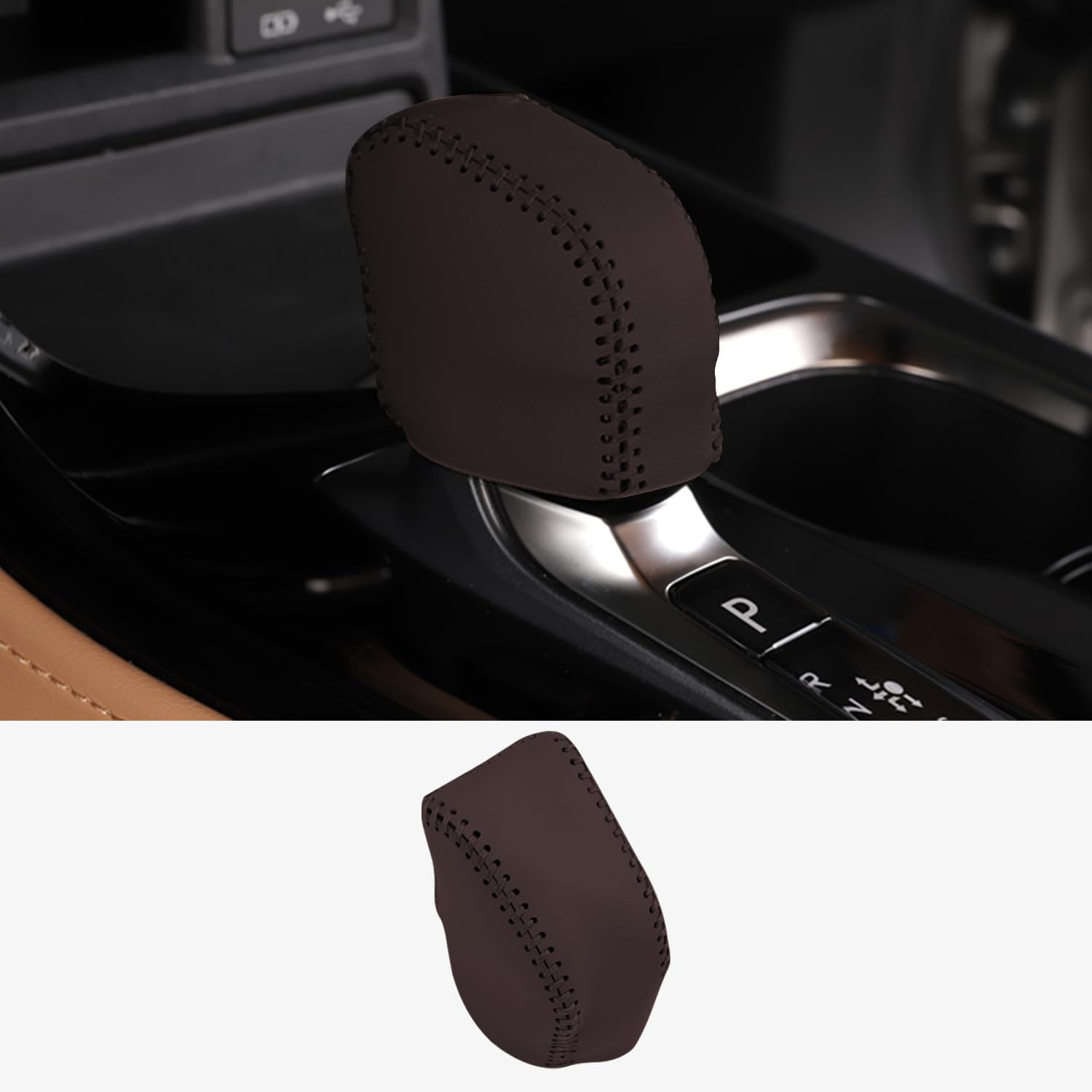 Custom Interior Accessories for Lexus NX 250 350 350h 450h+ 2022 2023 RX 350 350h 450h+ 500h Leather Automatic Gear Shift Knob Cover, Transmission Boots Shift Lever Sheath
