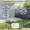 Lariander Wind Spinners Outdoor for Yard and Garden, Metal Large Wind Spinner, Sculptures 84 Inch, Garden Spinner Windmills Decor