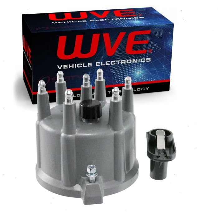 Wells WVE Distributor Cap & Rotor Kit compatible with Jeep Cherokee Grand Cherokee TJ Wrangler 4.0L L6 1994-1999
