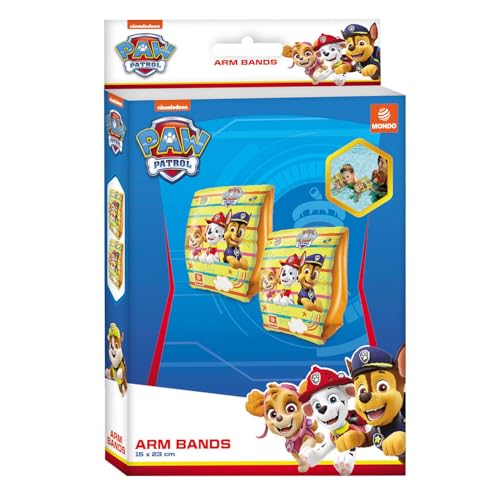 Mondo Toys - PAW PATROL Arm Bands - Sicherheitsarmlehnen für Kinder - Material PVC - geeignet für Kinder von 2 bis 6 Jahren mit Gewicht 6 - 20 kg - 16934