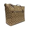 Coach Gllery Tote Shoulder Handbag (IM/Khaki/Saddle)