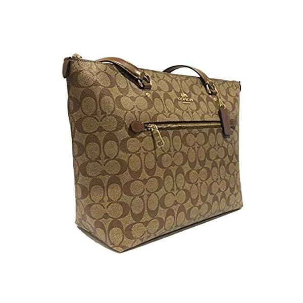 Coach Gllery Tote Shoulder Handbag (IM/Khaki/Saddle)