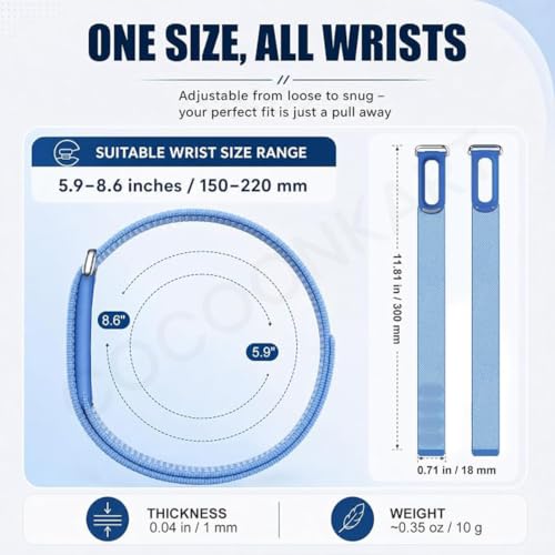 Image of Stretch Nylon Sport Strap Compatible For Google Fitbit Air (Only Strap)