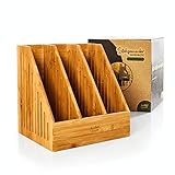 💚 3-FÄCHERSYSTEM – Die Briefablage eignet sich perfekt zum Sortieren. So kannst du zu bearbeitende Unterlagen in das erste, gelesene Prospekte in das zweite und leere Blätter in das dritte Fach einordnen!