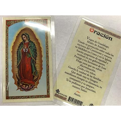 Holy Prayer Cards For the Virgen de Guadalupe (Our Lady of Guadalupe) in Spanish Cover