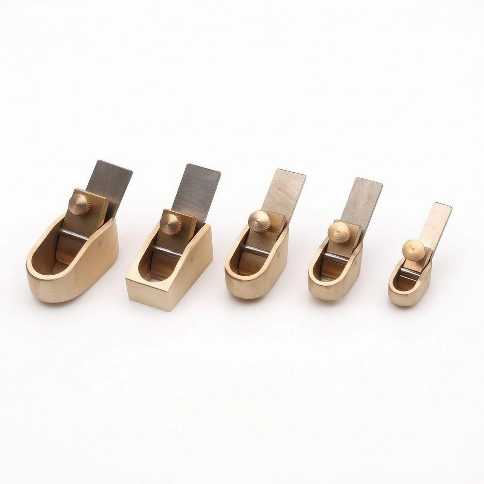 Qianly 5 Pezzi alletto da Liutaio di Precisione alletto con Suola Curva Preciso Mini per Liutai, Artigiani, Liuteria, Lavorazione Del Legno