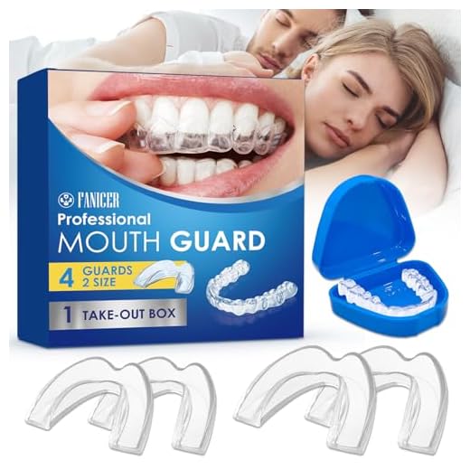 Set de 4 Férulas Anti-Ronquidos, Protector Bucal Anti-Bruxismo, Mejora La Férula para Reduce Ronquidos, Mejora la Del Sueño, 2 Tamaños Protector Bucal Para Dormir, Mejora la Del Sueño y Reutilizable