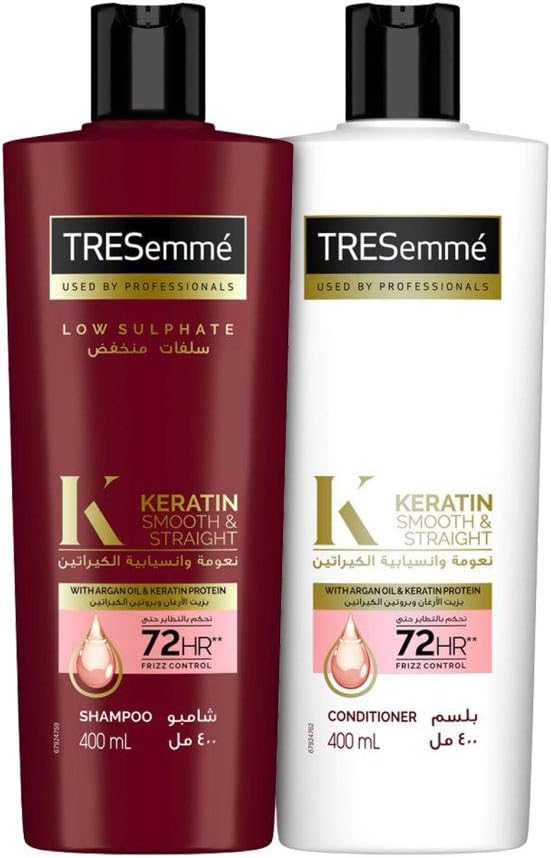 TRESemme Shampoo Keratin 400ml  + TRESemme Conditioner Keratin 400ml (packaging may vary)